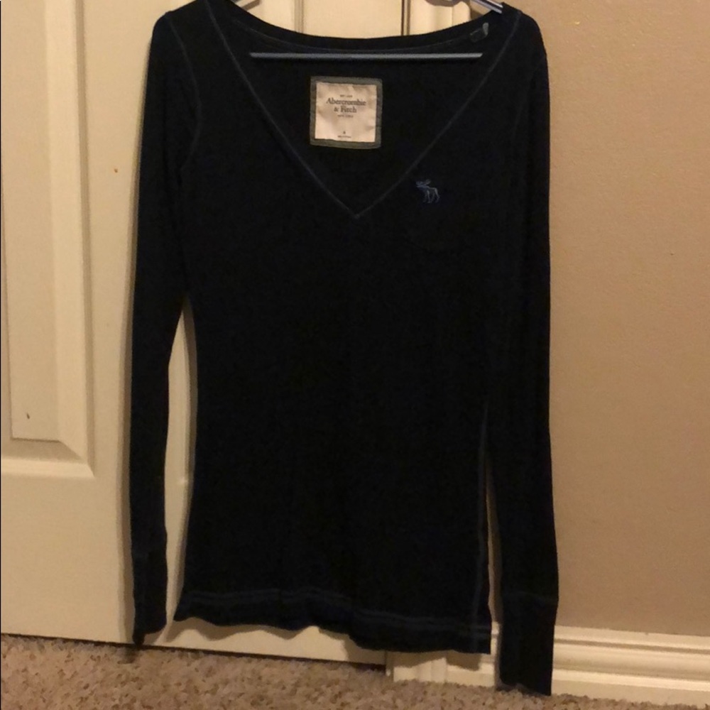 Abercrombie and Fitch navy long sleeve